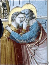 Afresco de Giotto na capela Scrovegni, em P�dua. 